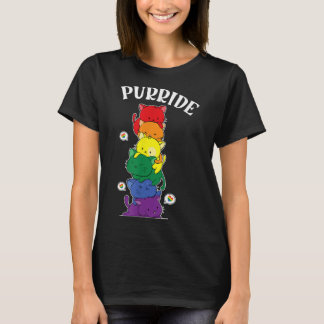T-shirt Chat Rainbow Lunettes de soleil Gay Fundy Pride LG