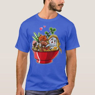 T-shirt Chat Ramen nouilles Kawaii Chat Otaku Chat japonai