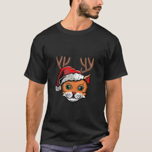 T-shirt Chat Renne Père Noël Noël Famille X Mas Ours Conce