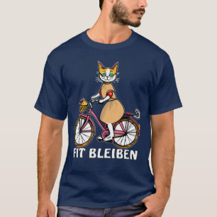 T-shirt Chat Restez en forme Cadeau drôle de bande dessiné