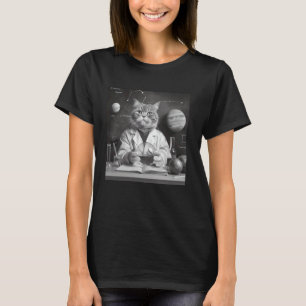 T-shirt Chat Rétro Science - STEM - Laboratoire de Chat Cu