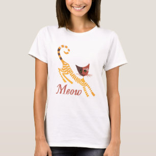 T-shirt Chat rouge drôle