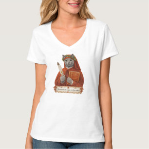 T-shirt Chat Russe Bleu Dante Alighieri