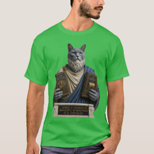 T-shirt Chat Russe Bleu Homère
