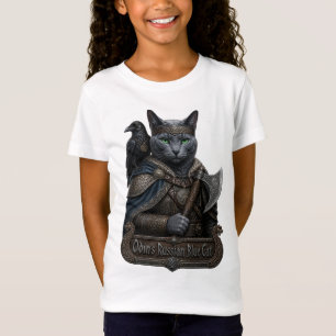 T-Shirt Chat Russe Bleu Noble Odin