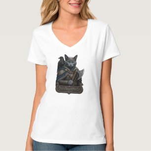 T-shirt Chat Russe Bleu Noble Odin