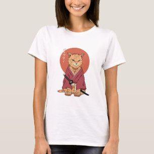 T-shirt Chat samouraï