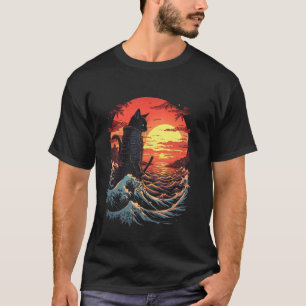 T-shirt Chat Samouraï