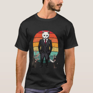 T-shirt Chat Samouraï Gentleman Japonais