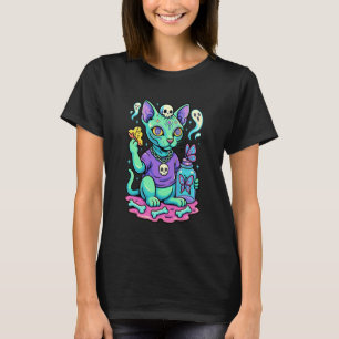 T-shirt Chat sans poils Pastel Goth
