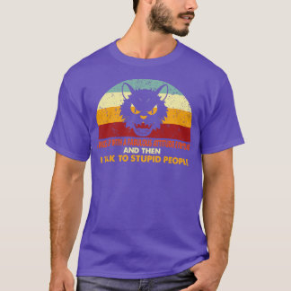 T-shirt Chat Sarcastique rétro