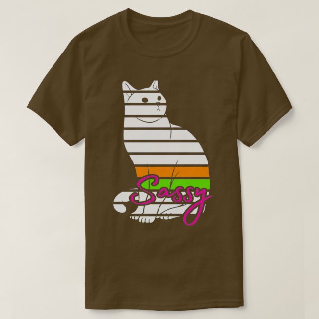 T-shirt Chat Sassy (Design devant)