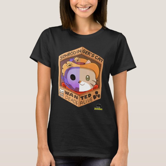 T-shirt Chat Schrodingers - Recherché mort vivant (Devant)