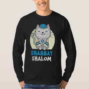 T-shirt Chat Shabbat Shalom   Jour saint judaïsme Yom Kipp