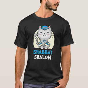 T-shirt Chat Shabbat Shalom Jour saint judaïsme Yom Kippur