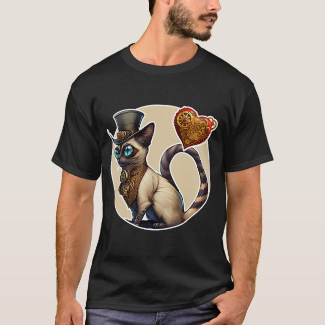 T-shirt Chat Siamese (Devant)