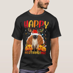 T-shirt Chat siamois Animal Chat siamois heureux Helloth