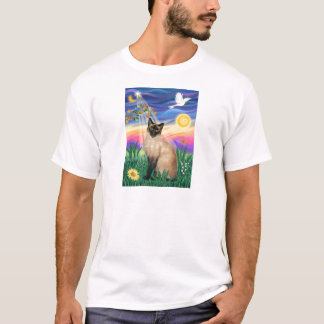 T-shirt Chat siamois - Crépuscule