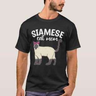 T-shirt Chat siamois Maman Animaux de compagnie Chats Prop