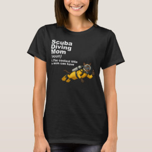 T-shirt Chat siamois Scuba Mom Plongeuse