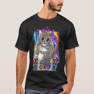 T-shirt Chat Sibérien Hip Hop Musique Rap 90s