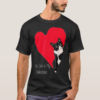 T-shirt Chat Smoking Valentine Heart pour Chaton et Animal