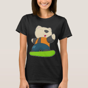 T-shirt Chat Snowboard Sports d'hiver