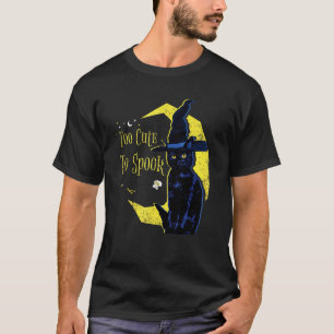 T-shirt Chat sorcière noire antidépresseur Morningstar tro