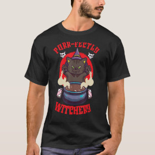 T-shirt Chat Sorcière Occulte Gothique Dark Satanic Unholy