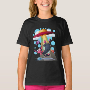T-shirt Chat sous-marin chemise de femme UFO