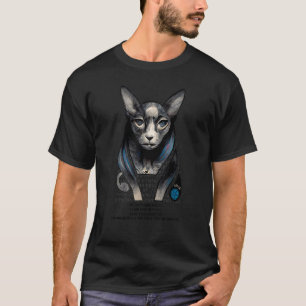 T-shirt Chat Sphynx dans l'Art Coloré Bizarre Étrange Nous