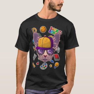 T-shirt Chat Sphynx de rentrée scolaire premier jour d'éco