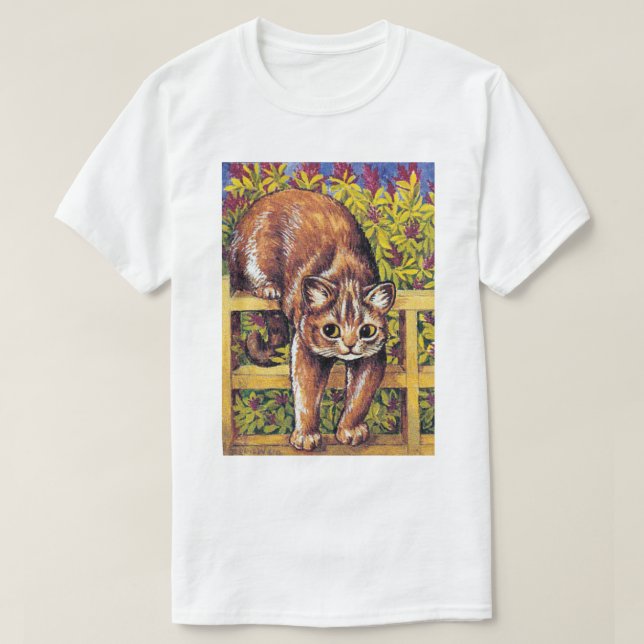 T-shirt Chat sur Fence, Louis Wain (Design devant)