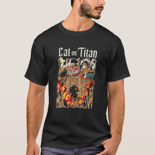 T-shirt Chat Sur Itan Style Japonais