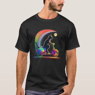 T-shirt Chat sur scooter scooter 1