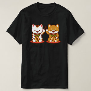 T-shirt Chat-T-Shirt amusant - Maneki-neko High Five
