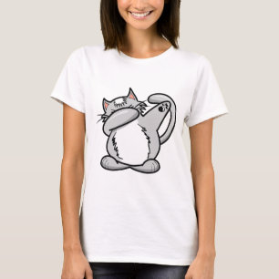 T-shirt Chat tamponnant