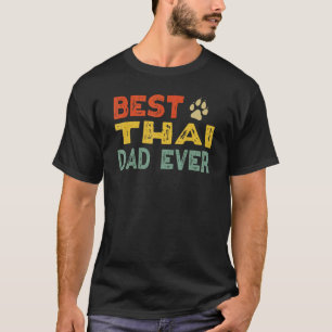 T-shirt Chat Thaïlandais Papa Propriétaire Éleveur Chatons