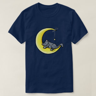 T-Shirt Chat Tigré Amour Lunaire