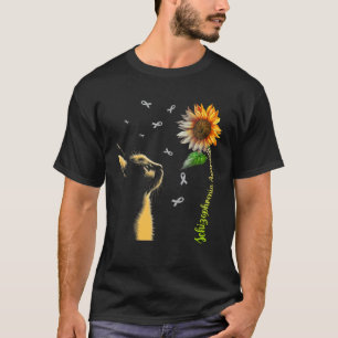 T-shirt Chat Tournesol Sensibilisation à la schizophrénie