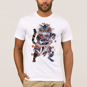 T-shirt Chat traditionnel samouraï