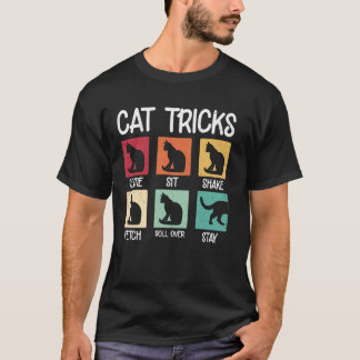 T-shirt Chat Tricks Amusants Amoureux de les chats Proprié