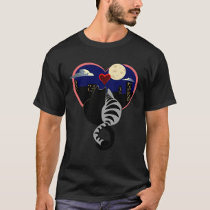 T-shirt Chat Valentine Cœur pour Chat Animal Chats Broadw