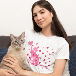 T-shirt Chat Valentine Cute
