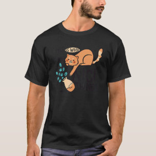 T-shirt Chat Vase de Fleurs