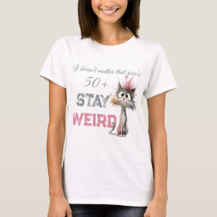 T-shirt Chat vieillissant drôle de 50 ans et plus