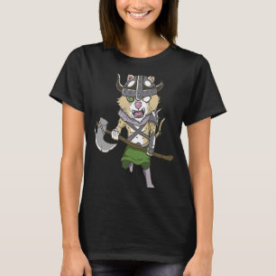 T-shirt Chat Viking Guerrier Valhalla