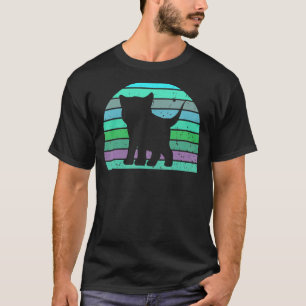 T-shirt Chat Vintage Chat Cool Adorable Chat Animal 60s 70