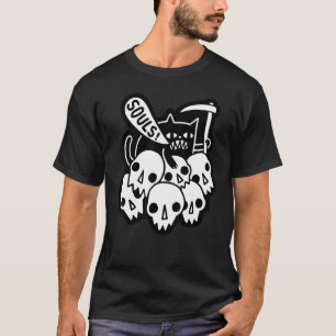T-shirt Chat Vous A Pris Vos Âmes