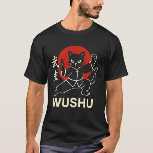 T-shirt Chat Wushu Kung Fu Chat Drôle Artiste Martial Chat